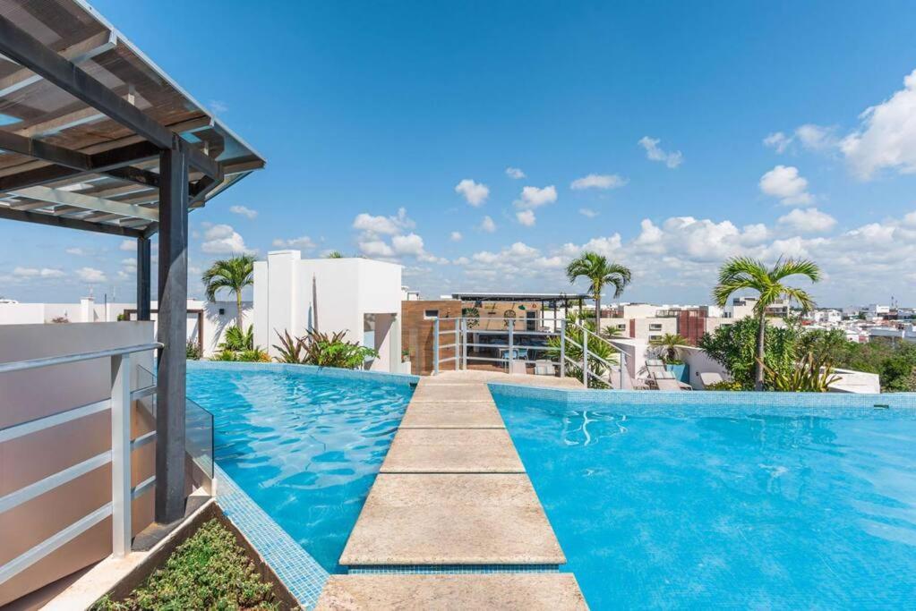 Apartamento Luxury 1br 100mb Gym Sauna Rooftop Pool *